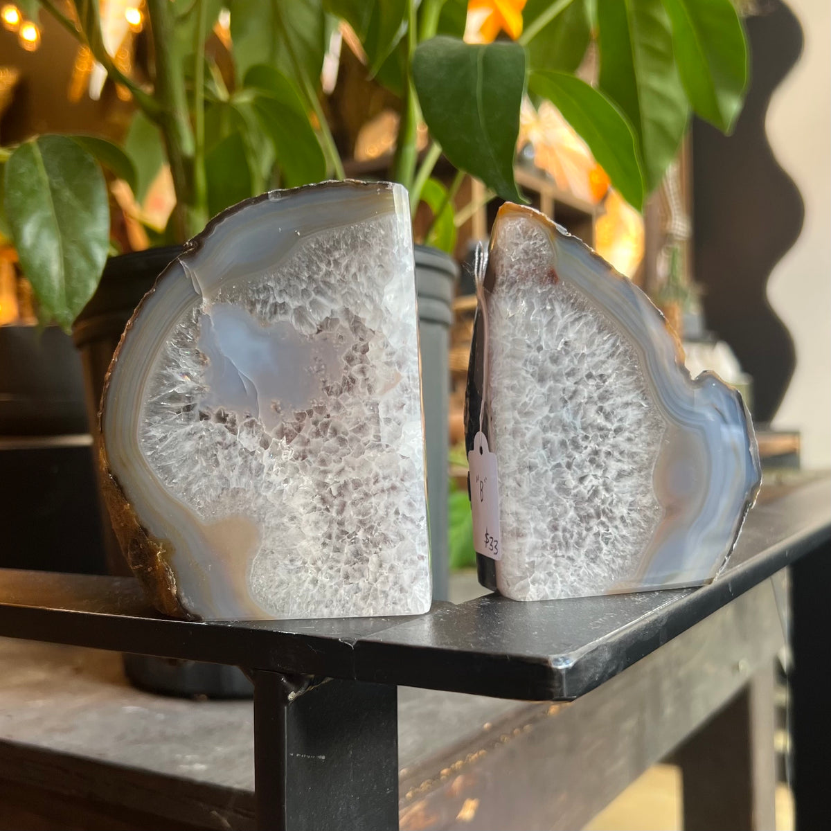 Geode Book End Set – Heim Iowa City
