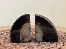 Load image into Gallery viewer, Black Agate Book End Set