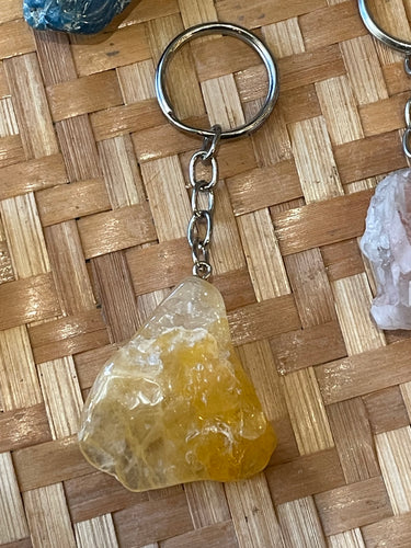 Golden Healer Quartz Keychain
