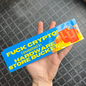 F*ck Crypto Bumper Sticker