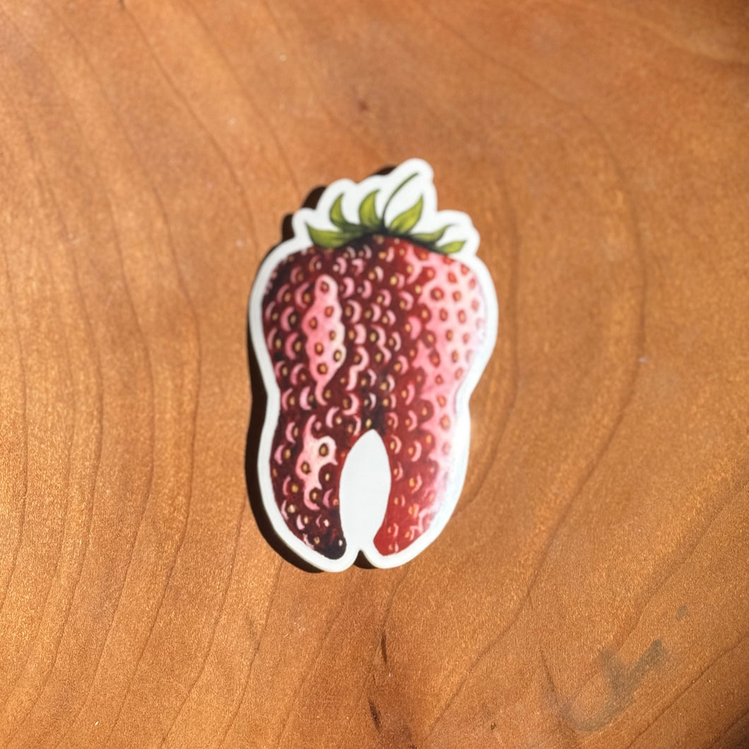 Strawberry Tooth Sticker