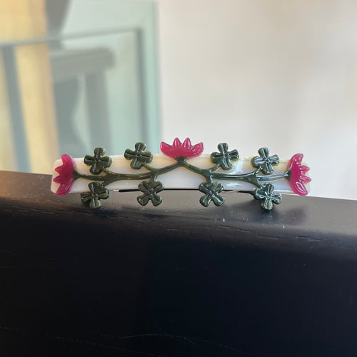 Red Clover Barrette