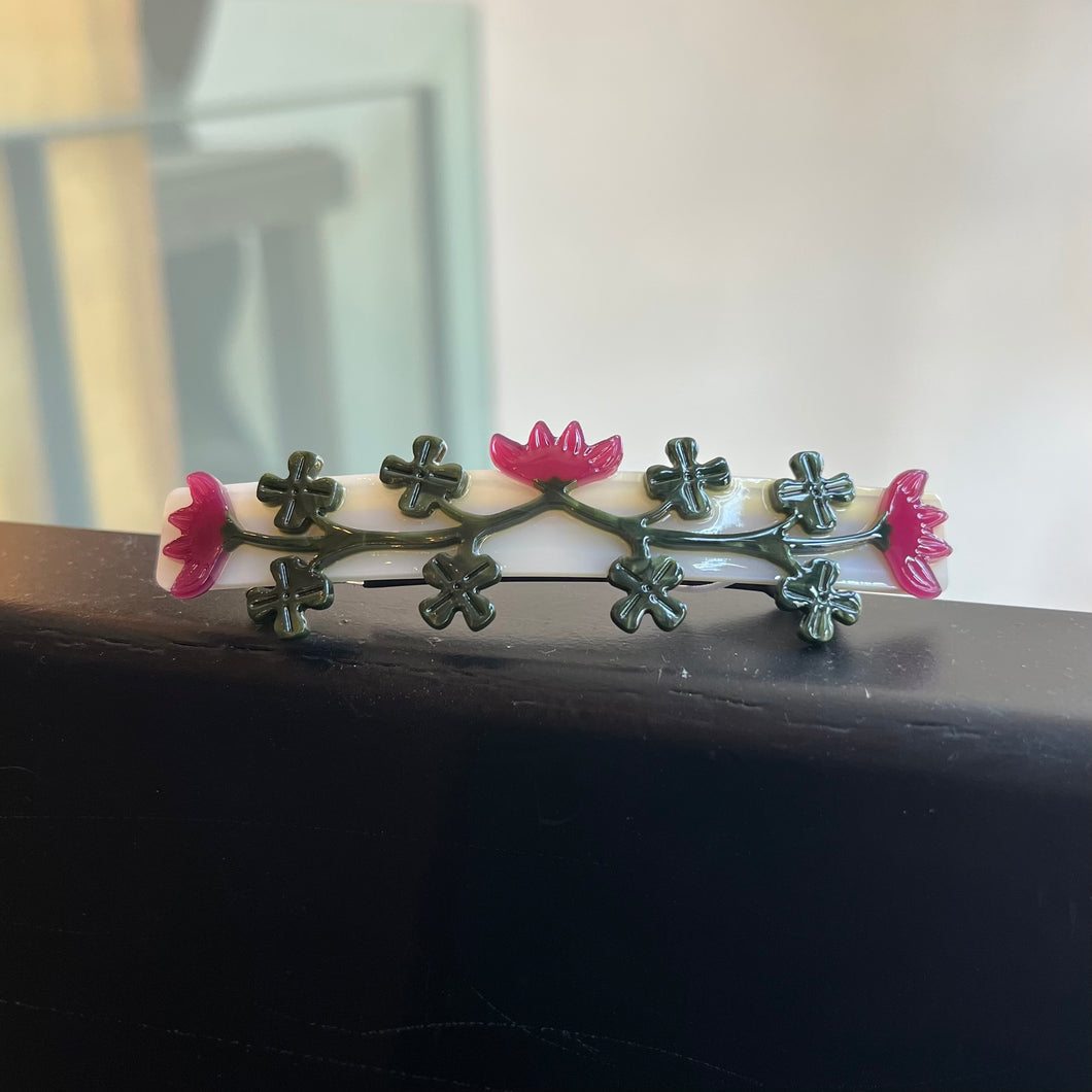 Red Clover Barrette