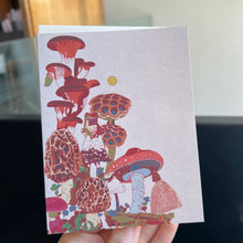 Load image into Gallery viewer, Frog and Fungi Greeting Card