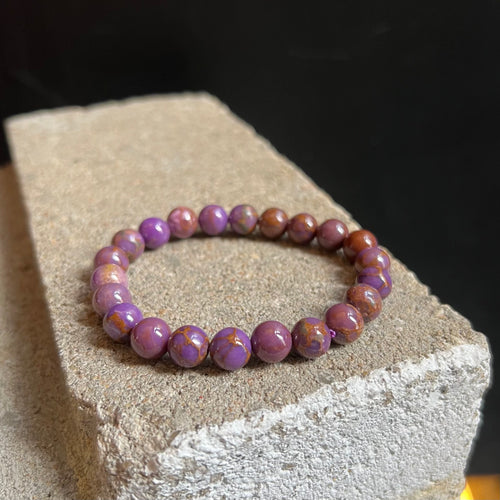 Phosphosiderite Bead Bracelet