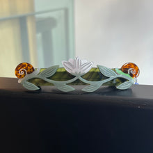 Load image into Gallery viewer, Lotus &amp; Snails Barrette