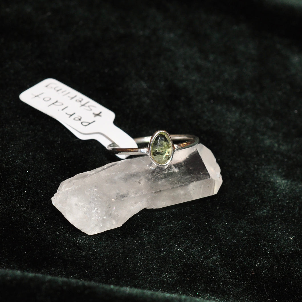 Peridot Ring - Sterling Silver