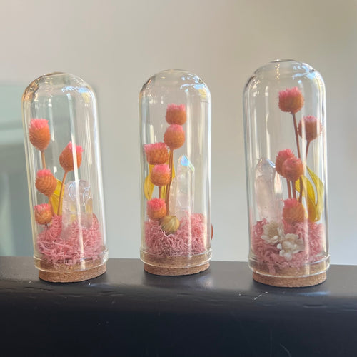 Crystal Fairy Garden Glass Terrarium