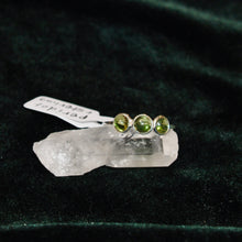 Load image into Gallery viewer, Peridot Trio Ring - Sterling Silver