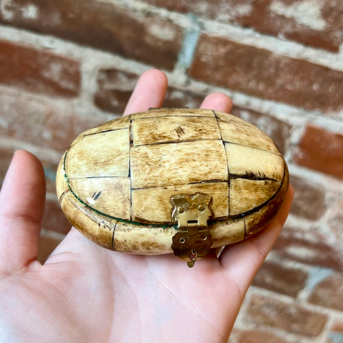 Small Oval Bone Box