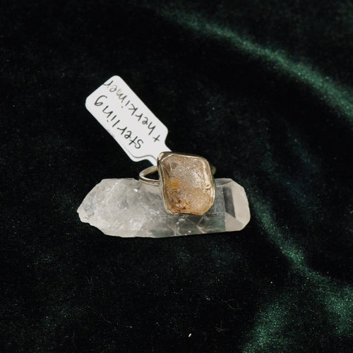 Herkimer Diamond Ring - Sterling Silver