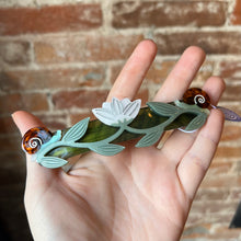 Load image into Gallery viewer, Lotus &amp; Snails Barrette