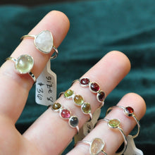 Load image into Gallery viewer, Tourmaline Trio Ring - Sterling Silver