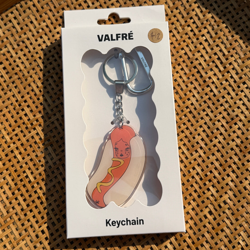 Hawt Dog Acrylic Keychain