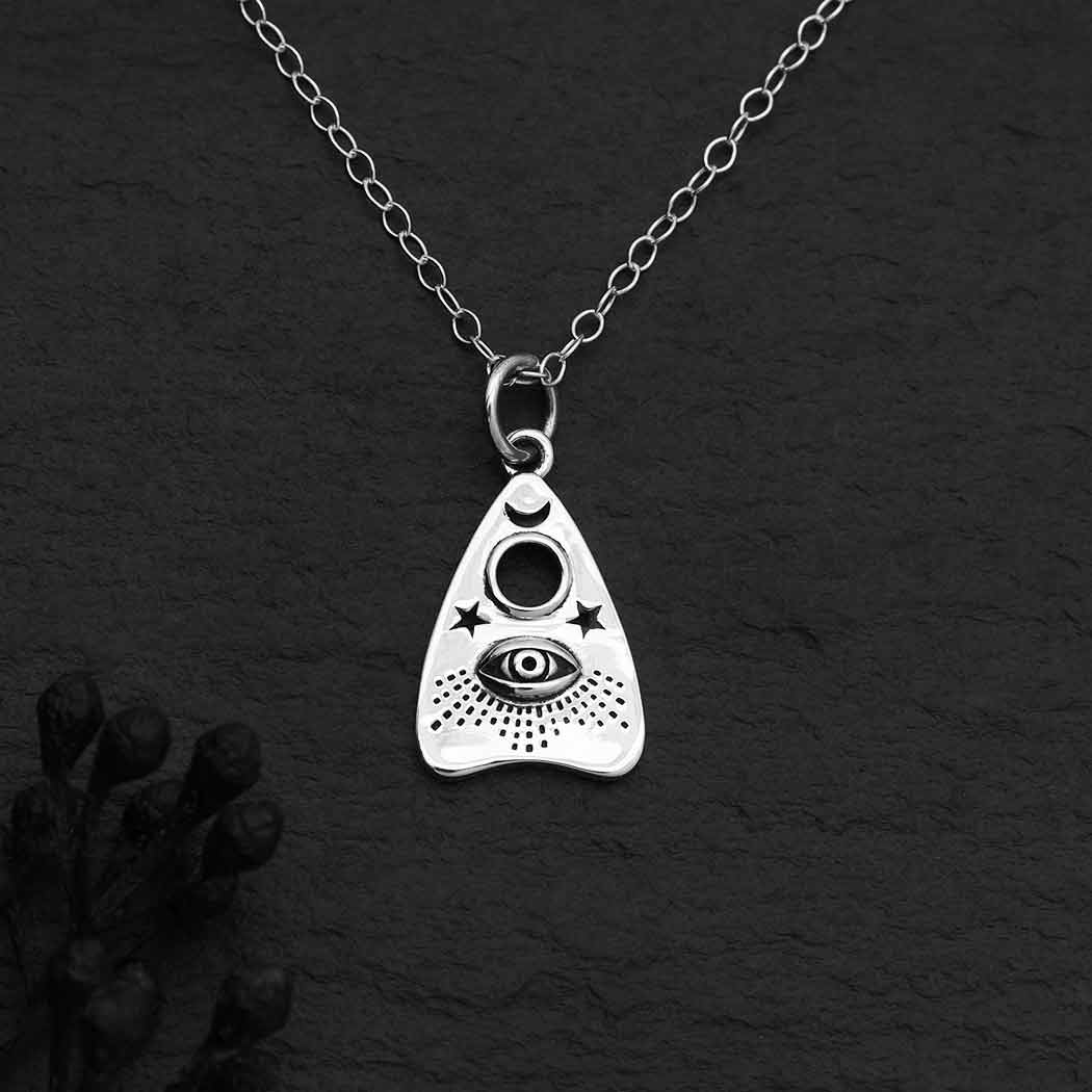 Ouija Planchette Necklace - Sterling Silver