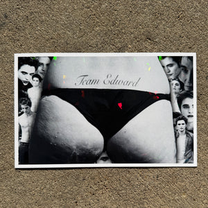 Team Edward Tramp Stamp Holographic Print