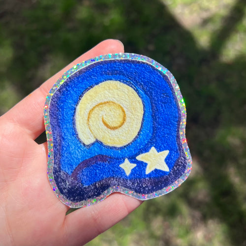 Fossil Glitter Sticker