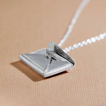 Load image into Gallery viewer, Envelope Locket Necklace - Sterling Silver
