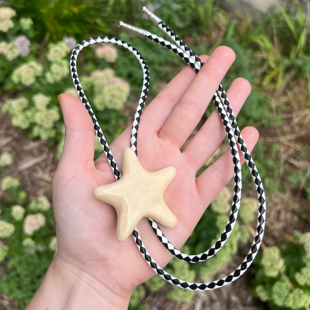 Ceramic Star Bolo Tie