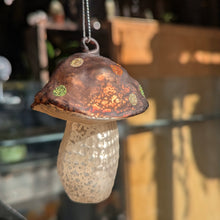 Load image into Gallery viewer, Glass Toadstool Mushroom Ornament