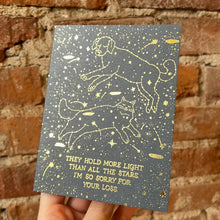 Load image into Gallery viewer, Pet Constellation Sympathy Card