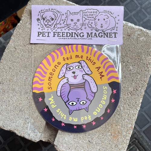 Pet Feeding AM/PM Magnet