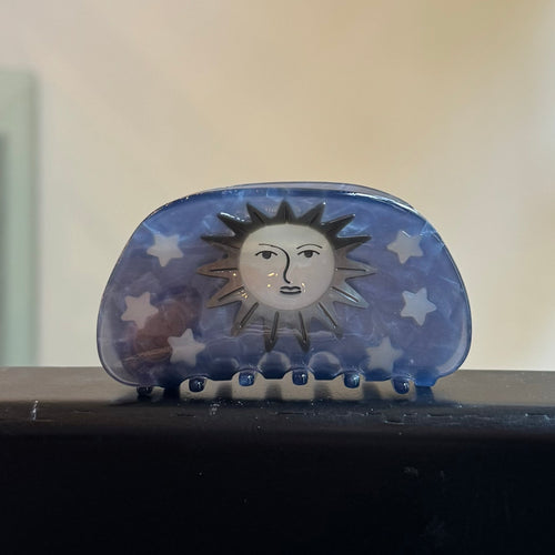 Pleiades Moon & Stars Hair Claw