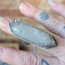Load image into Gallery viewer, Rose Quartz Point Ring - Sterling Silver