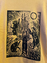 Load image into Gallery viewer, Raccoon Bonfire Long Sleeve Tee (size 2XL &amp; 3XL)