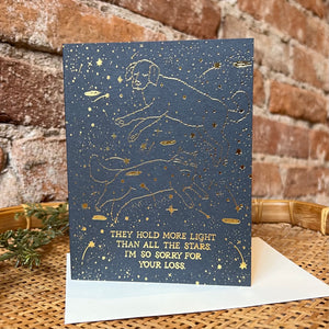 Pet Constellation Sympathy Card