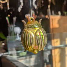 Load image into Gallery viewer, Glass Beetle Ornament
