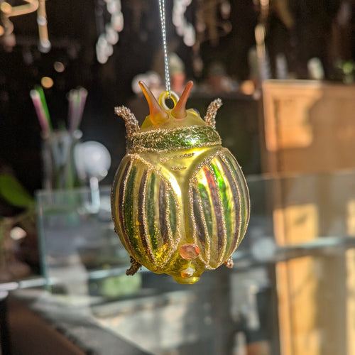 Glass Beetle Ornament