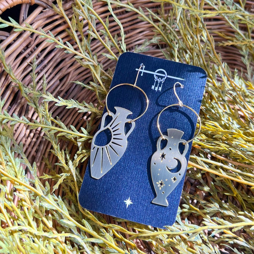 Eventide Brass Earrings