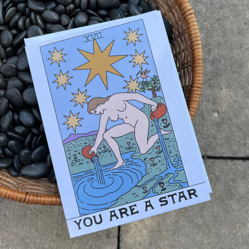 You Are A Star Tarot Card Greeting Card