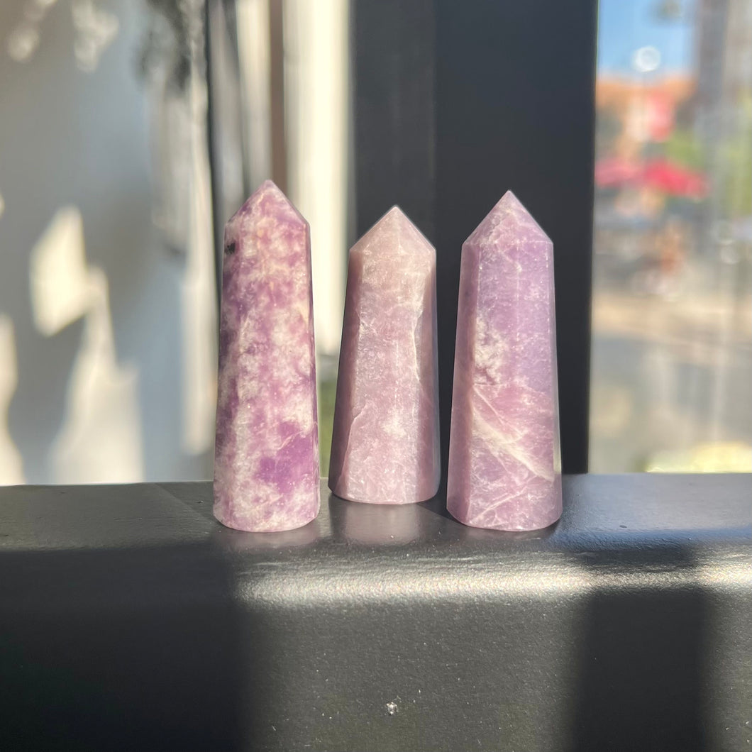 Lepidolite Standing Point