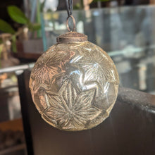 Load image into Gallery viewer, Silver Snowflake Glass Ornament