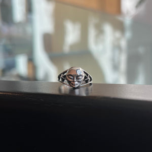 Chunky Alien Ring - Sterling Silver