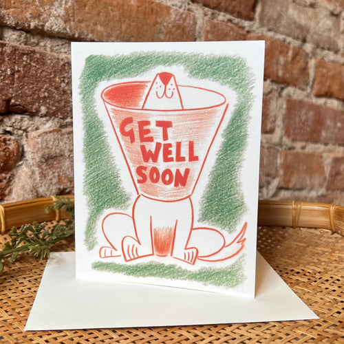 Get Well Soon Dog Card