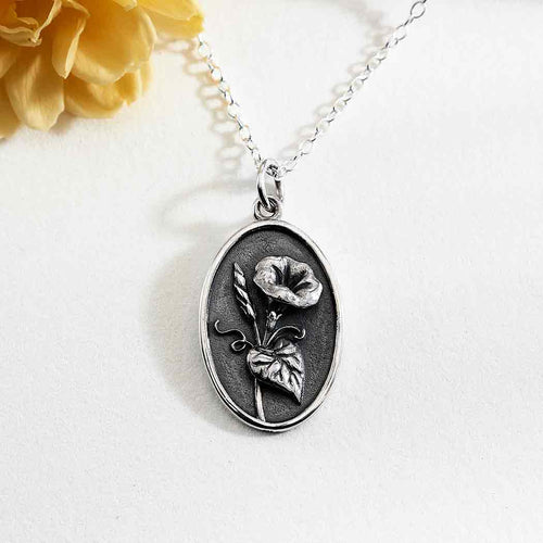 Morning Glory Necklace - Sterling Silver