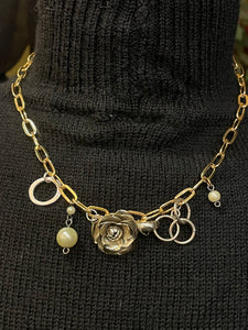 Ring Around the Rosy Charm Necklace
