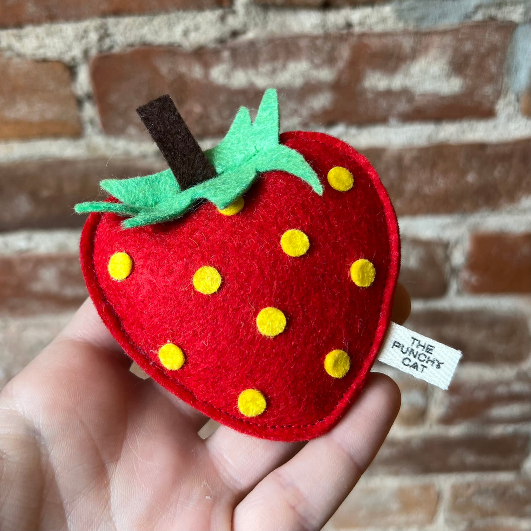 Catnip Strawberry Toy