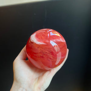 Cherry Quartz Sphere