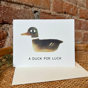 A Duck For Luck Card