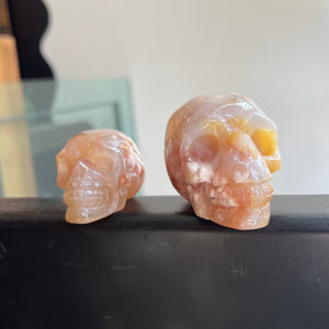 Flower Agate Skull