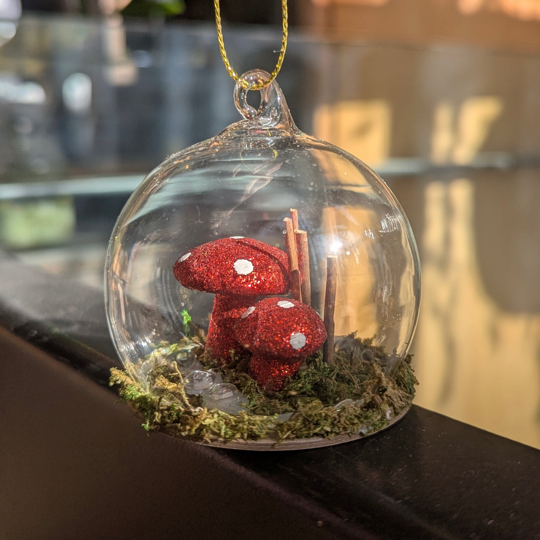 Glass Terrarium Ornament