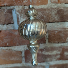 Load image into Gallery viewer, Silver Pendant Glass Ornament