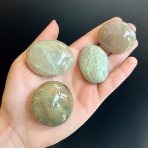 Garnierite “Green Moonstone” Palmstone