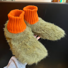 Load image into Gallery viewer, Faux Fur Sock Slippers