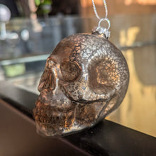 Load image into Gallery viewer, Glass Skull Ornament