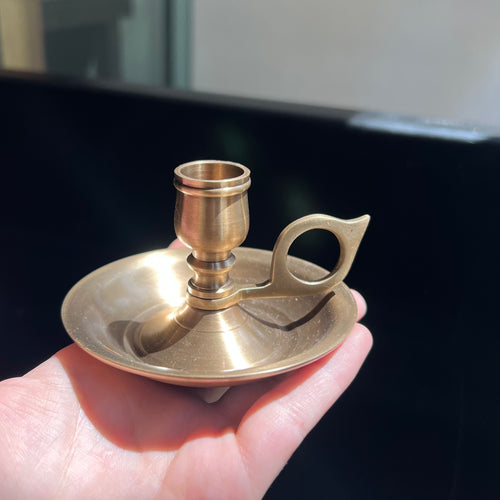 Brass Traveling Candlestick Holder